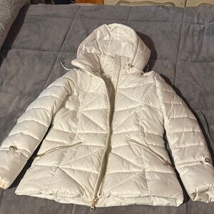 Nine West Cream Puffer Jacket